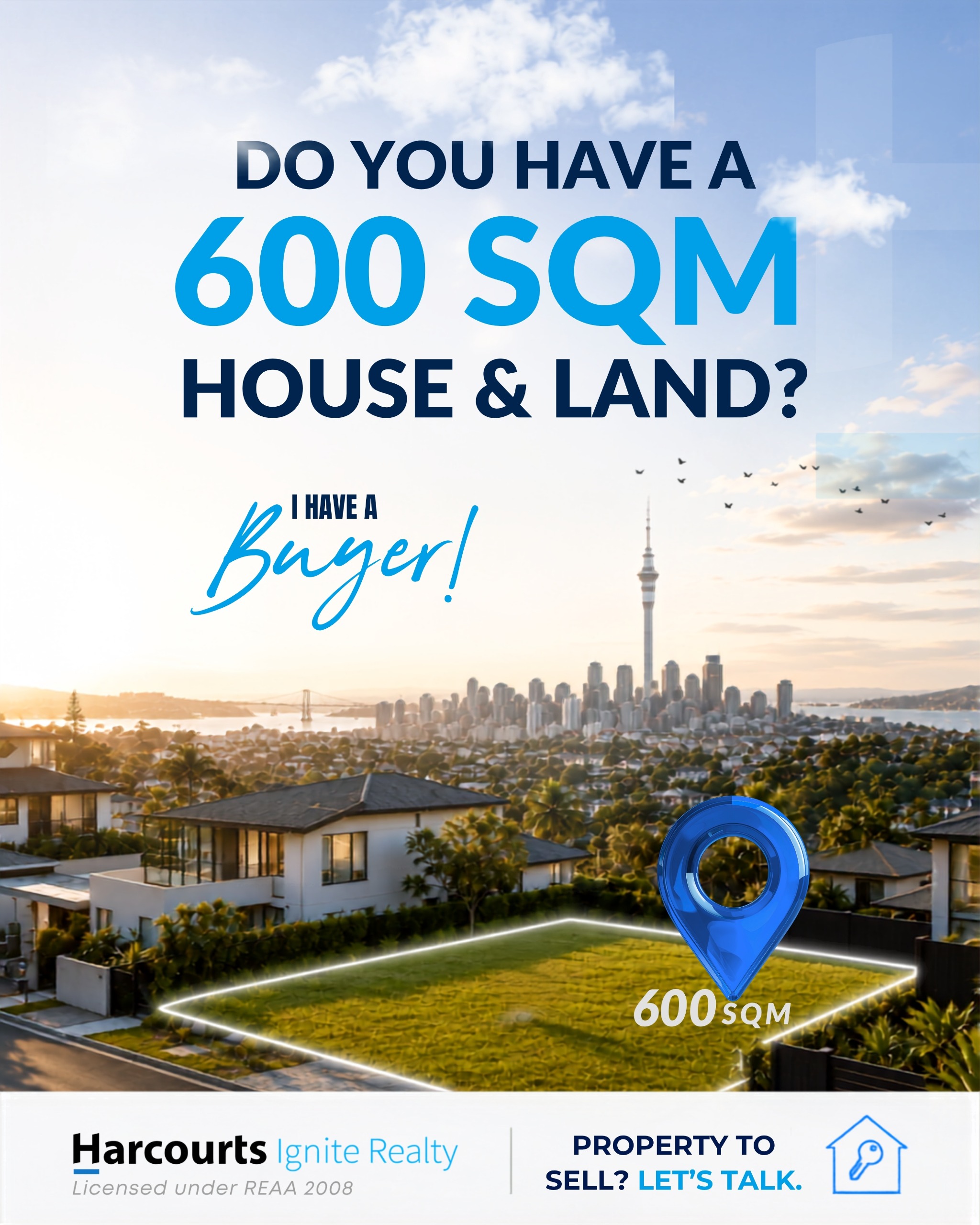 Auckland suburban home and land around 600sqm